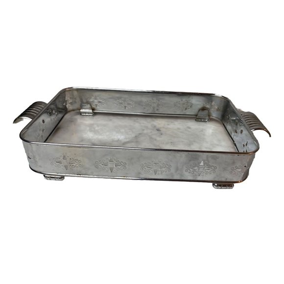 Vintage Pyrex #231 1.5qt With Matching Silver Tray - Picture 7 of 8